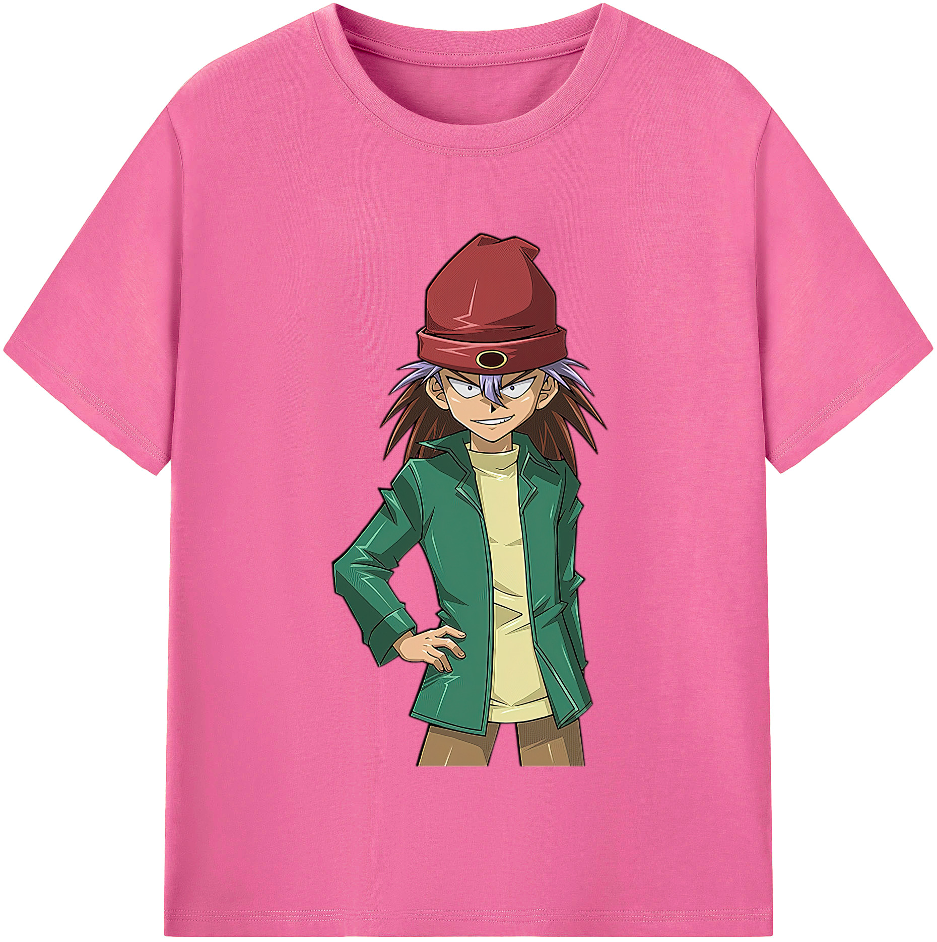 （画像用） 遊☆戯☆王 Yu-Gi-Oh! レディースカジュアルプリントTシャツ（綿100％）